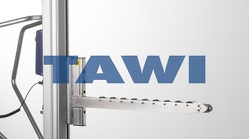 Reel handling with roller boom on TAWI Lifting Trolley