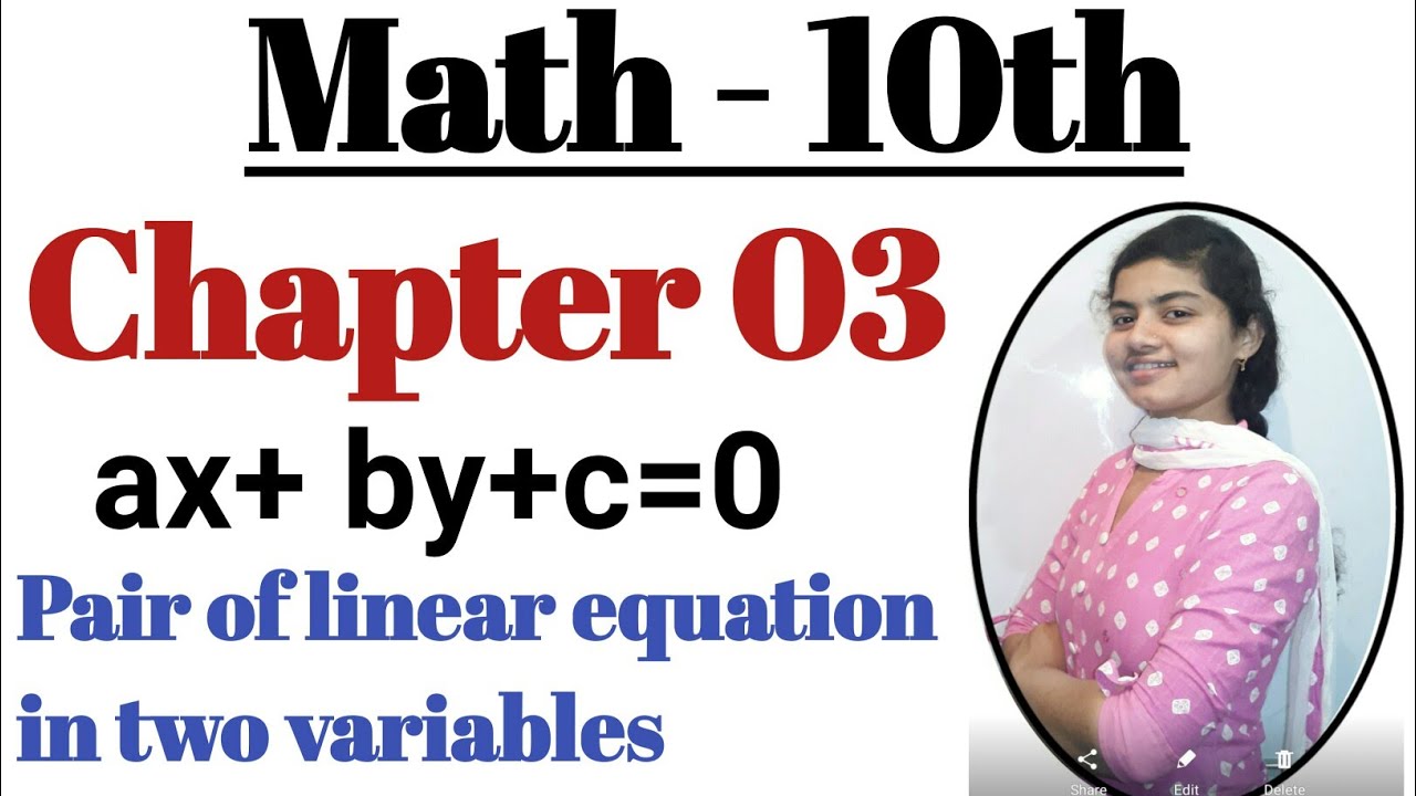 Math class 10 ।। Math class 10 chapter 3।। Math class 10th।। a pair of ...