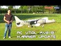 UPDATE: LARGE 1:8 SCALE AV-8B HARRIER VTOL PROTOTYPE (Designed and flown by Joel Vlashof)