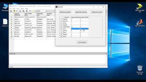 Aplicación Matlab PostgreSQL