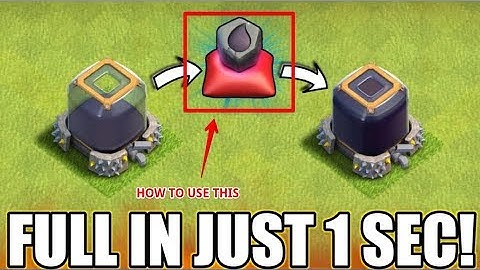 CLASH OF CLANS : HOW TO USE RUNE OF DARK | FILL DARK STORAGE IN 1 SEC WITH RUNE OF DARK ELIXIR