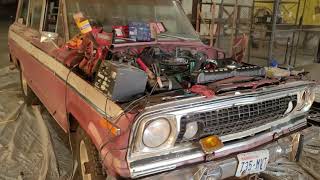 1978 Jeep wagoneer AMC 401 1st start and cam break in