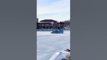 A real life hovercraft on ice…