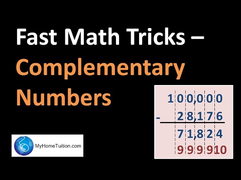 Fast Math Tricks - Complementary Numbers