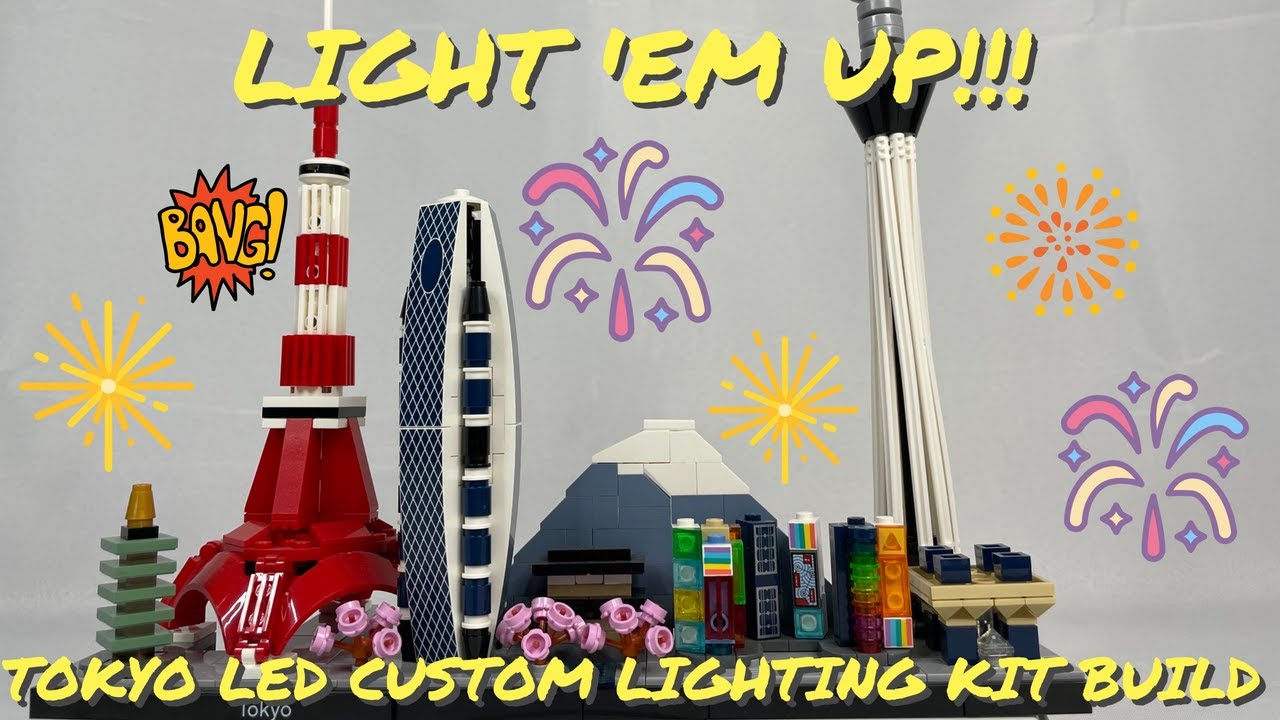Light 'Em Up!!! Lego Architecture Tokyo LED Custom Lighting Kit Build