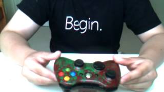 Predator Dried Cracked Blood Splatter Xbox 360 Controller