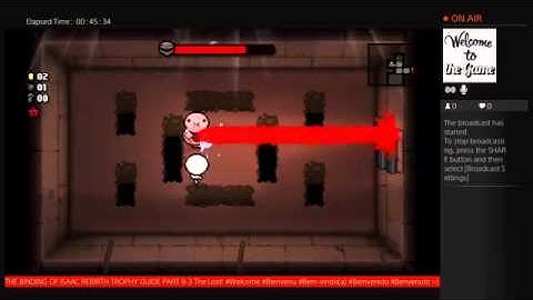 The Binding of Isaac Rebirth (TROPHY GUIDE) PART 9-3 The Lost.