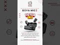 🎤 BOYA MIC 2 – Wireless Microphone System