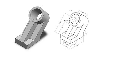 SolidWorks #10 - Tutorial CSWA Exam - Intermediate Part Modeling 3 - Rib Feature