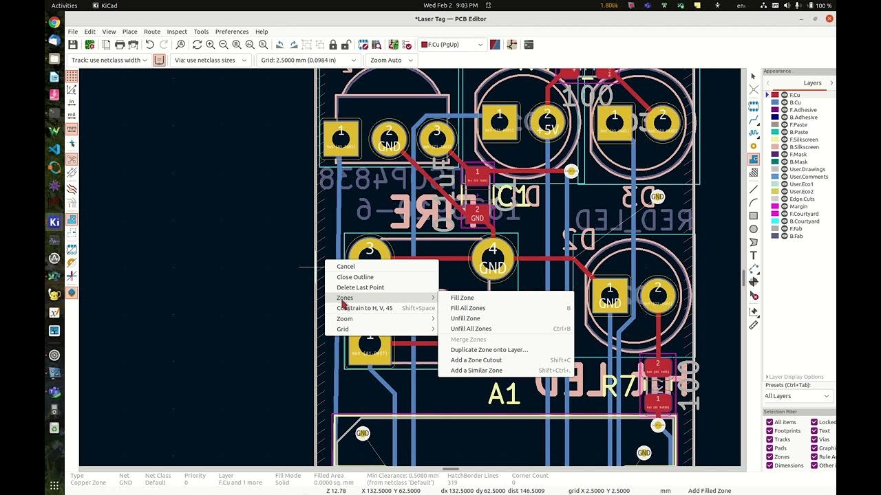 Kicad Add Ground Plane