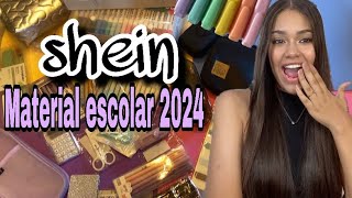 MEU MATERIAL ESCOLAR 2024 da SHEIN CHEGOU ! #ensinomédio