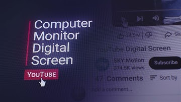 Computer Monitor Digital Screen | YouTube (After Effects Template)