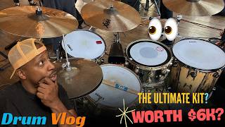 What Playing on a $6,000 Drum Kit Actually Feels Like // Drum Vlog // (Tommiesworld86)