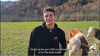 Portrait Sylvain Serpollet, éleveur et arboriculteur à Désaignes