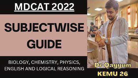 MDCAT 2025 | SUBJECTWISE GUIDE | Biology Physics Chemistry English @drhamzaashraf