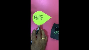 Billie Eilish Ambigram Tutorial - write names for Ambigram