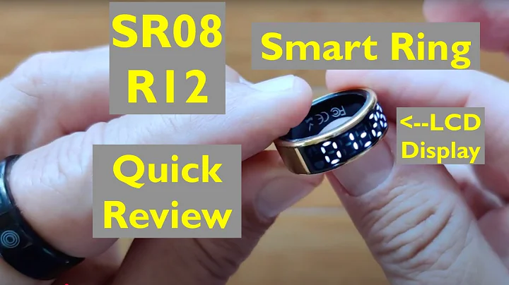 R12+SR08+SR09 Smart Rings with LCD Display Screen, Touch control, Health, Sports, More: Quick Review