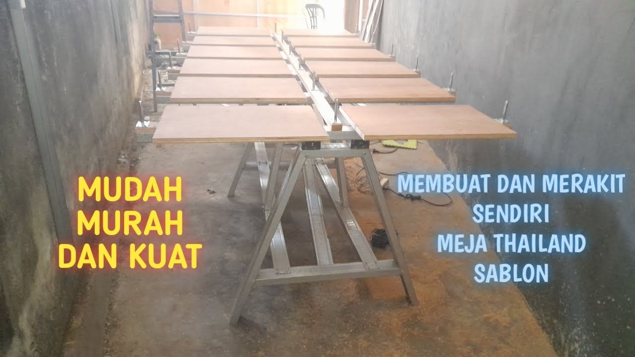 Rakit Sendiri Meja Thailand, Untuk Sablon Manual, mudah - YouTube