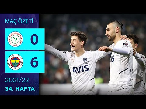 ÖZET: Çaykur Rizespor 0-6 Fenerbahçe | 34. Hafta - 2021/22