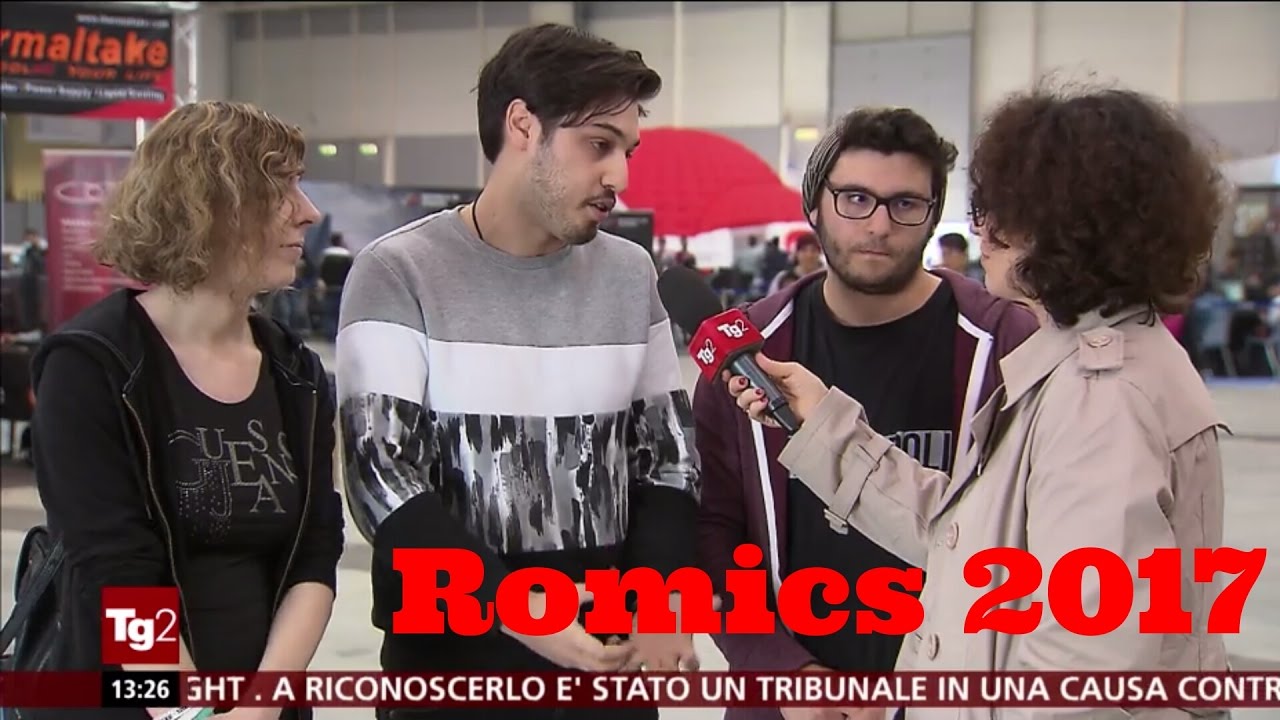 Marcy, ErenBlaze e Kenoia intervistati al Romics dal TG2