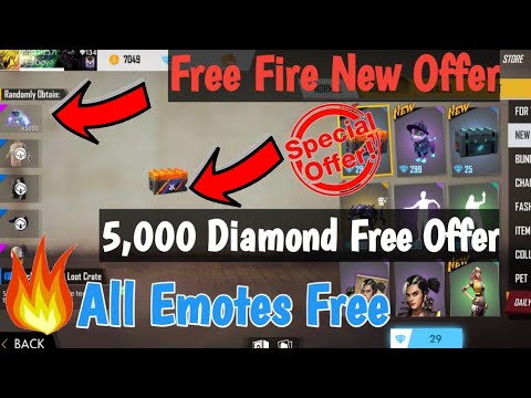Garena Free fire 5,000 Diamond Free Offer Loot Lo! How to ...