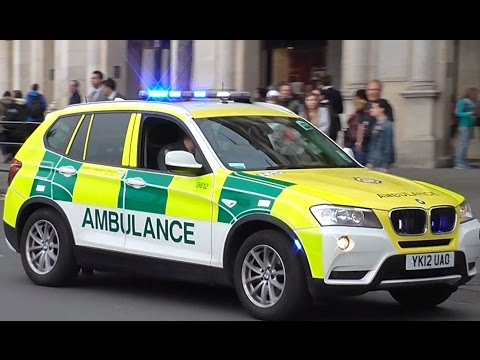 London Ambulance Rapid Response Vehicle Responding during an event in ...