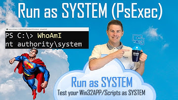 Run as SYSTEM with PsExec.exe (to be able test Intune Win32App or Scripts)
