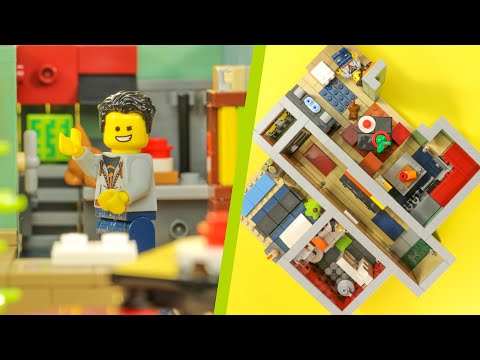 Video: 20.000 de cărămizi Lego care formează scara unui apartament din Manhattan