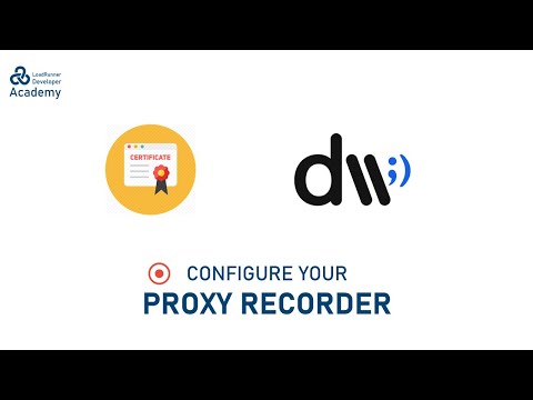 Configure Proxy Recorder from scratch