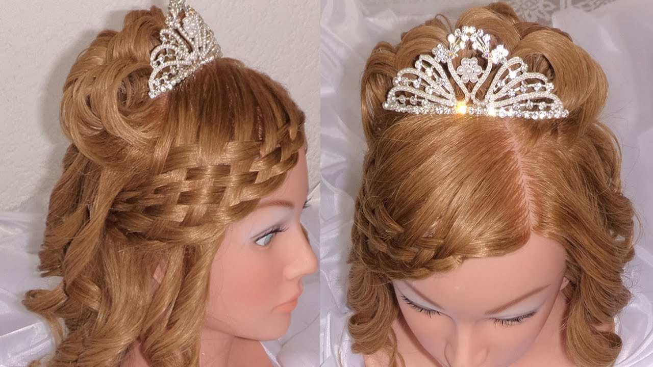 PEINADO PARA 15 AÑOS / NOVIA / 1ra. COMUNION | WEDDING / PROM HAIRSTYLE |  VIRIYUEMOON - YouTube