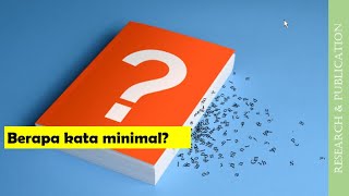 Bagaimana cara menulis judul artikel ilmiah atau jurnal?