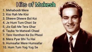 Top 10 Hit Songs of Mukesh Old is Gold