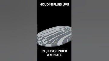 Houdini Fluid UVs in 60s  #3danimation #motiondesign #houdini