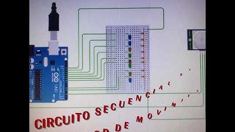 CIRCUITO SECUENCIAL DE LED POR SENSOR DE MOVIMIENTO