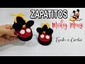 Zapatos de MICKEY MOUSE Tejidos a Crochet - PASO A PASO - Moda Crochet Maritza