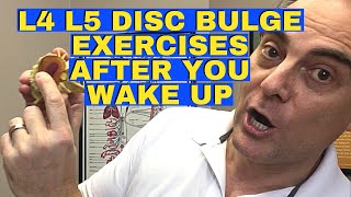 Best L4 L5 Disc Bulge Exercises For Morning After You Wake Up | Dr Walter Salubro