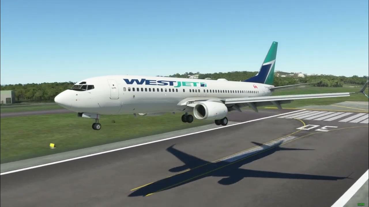 MSFS Westjet landing into Bermuda YouTube