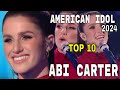 American idol 2024 top 10 performance  abi carter rendition all too well a song by taylor swift