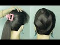 Beautiful Classy Party Bun Hairstyle _Quick Cross Bun Hairstyle Tutorial W Clean Finishing F Wedding