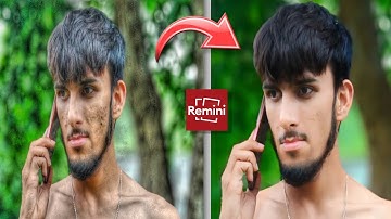 HD face skin smooth + face smooth kaise kare ? remini app se photo editing kaise kare...
