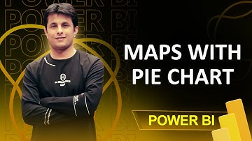 3.3 How to Creating a Map with Pie Chart in Power BI | Power BI Tutorials for Beginners