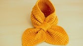 Tricot Facile Echarpe Feuille Bebe Et Enfant Youtube