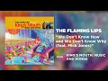 The Flaming Lips - We Don't Know How and We Don't Know Why (feat. Mick Jones) [Official Audio]