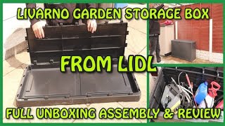 Livarno Home Small Garden Storage Box from Lidl full assembly & review.