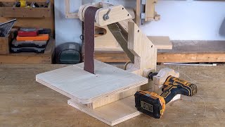 Amazing Woodworking tips And Tricks - Drill Powered Belt Sander