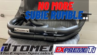 TOMEI EQUAL LENGTH HEADER INSTALL! (STI)