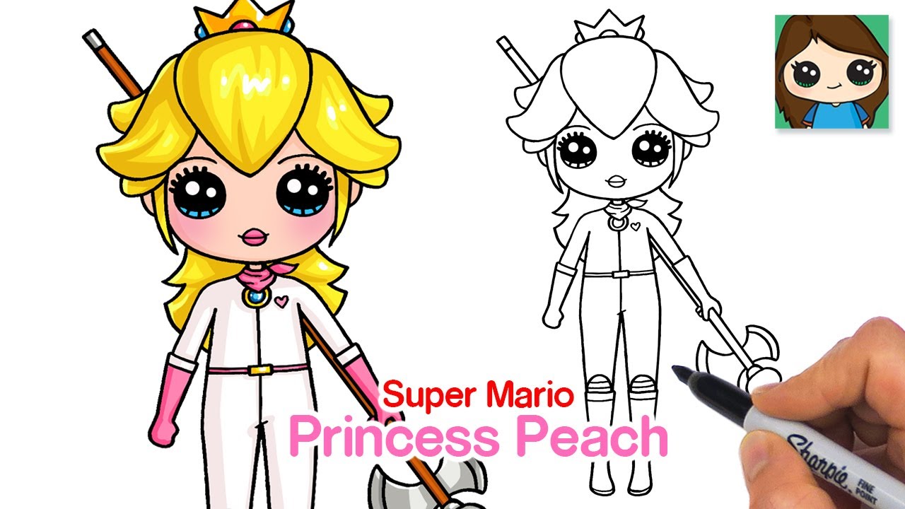 How To Draw Princess Peach | Art For Kids Hub