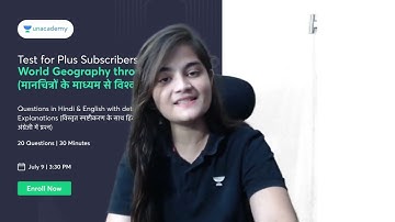 Handpicked Questions Test by Apoorva Rajput  | World Geography for UPSC
