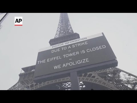 Eiffel Tower closed to visitors for third day as strikes continue