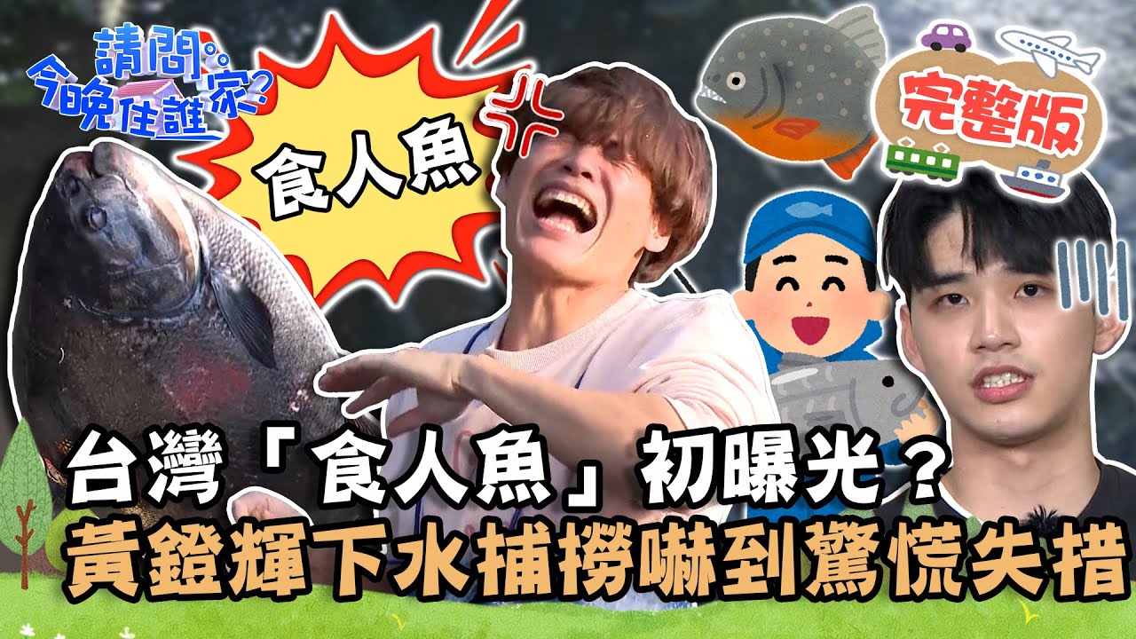 【彰化】台灣食人魚初曝光？黃鐙輝下水捕撈嚇到驚慌失措！王品澔挖地下